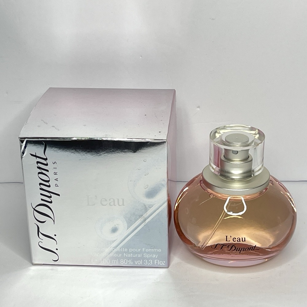 ST Dupont L'eau Eau de Toilette for Women 100ml 3.3oz Spray with Box France